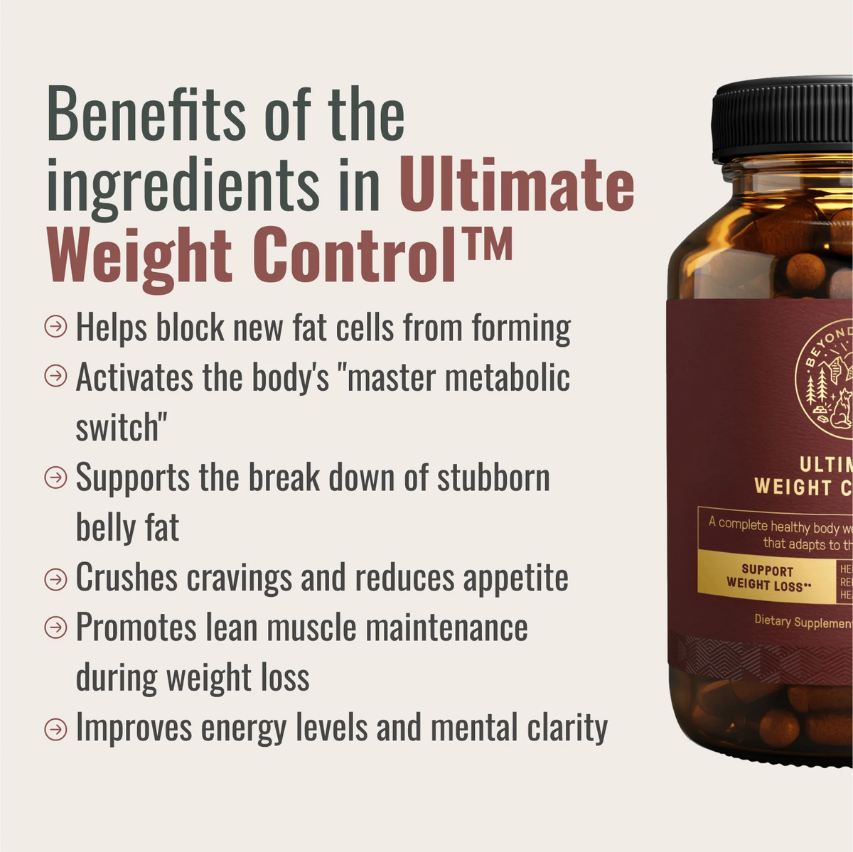 Beyond Alpha Ultimate Weight Control